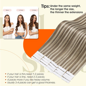 Application des extensions de cheveux tape in Full Shine