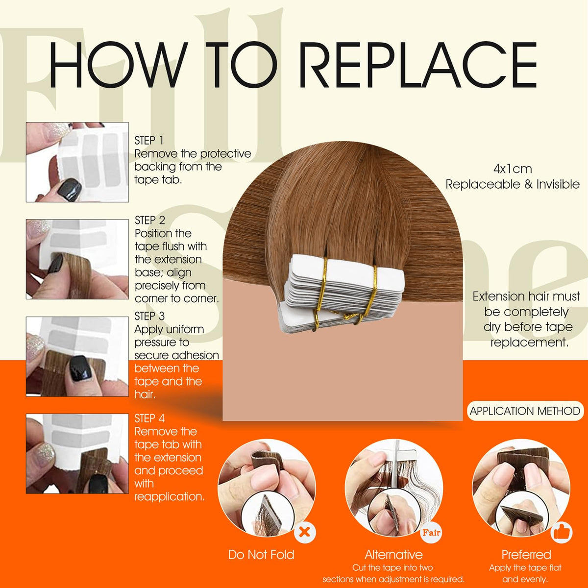 Application des extensions de cheveux tissées Full Shine dans un salon