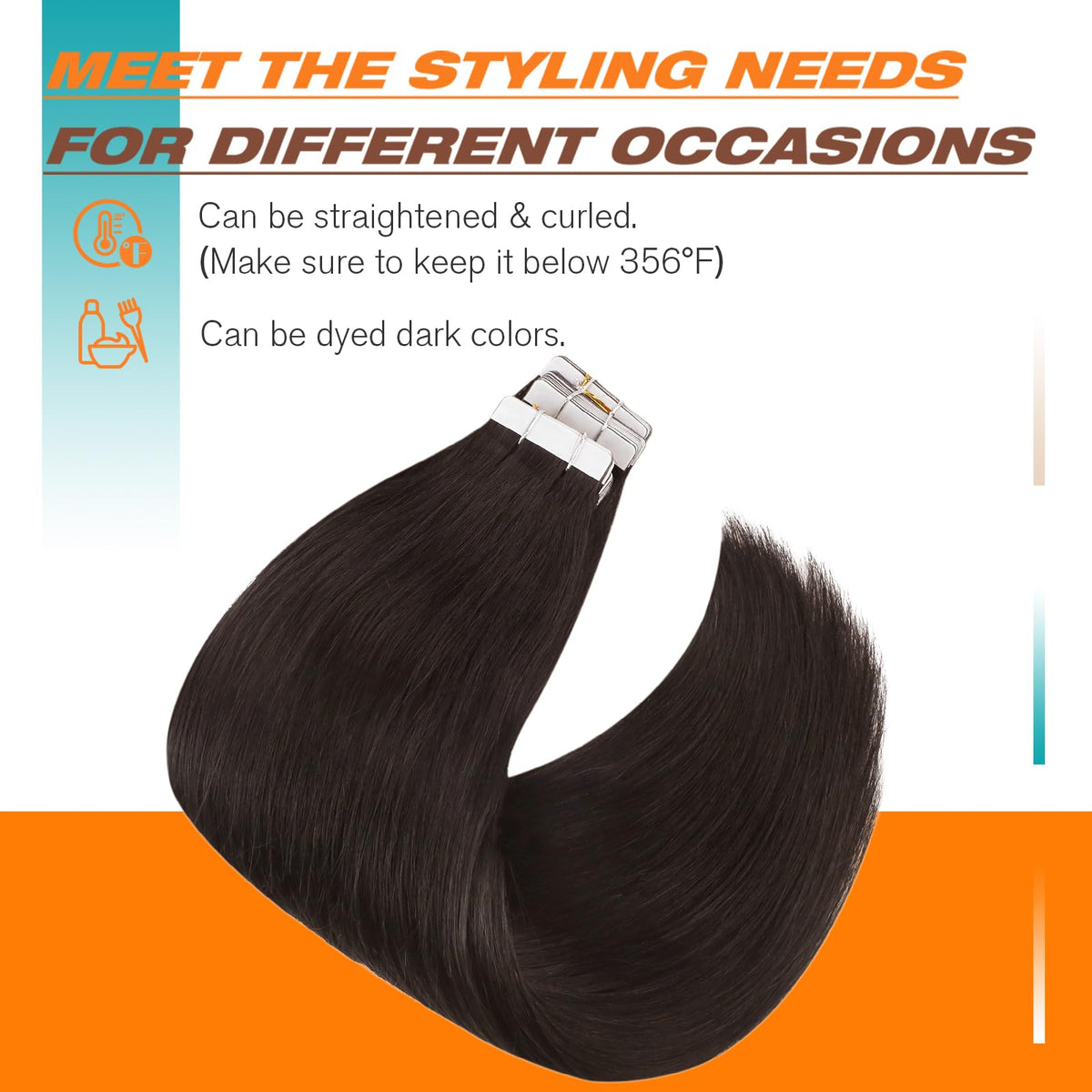 Application des extensions Sunny Hair avec outil chauffant
