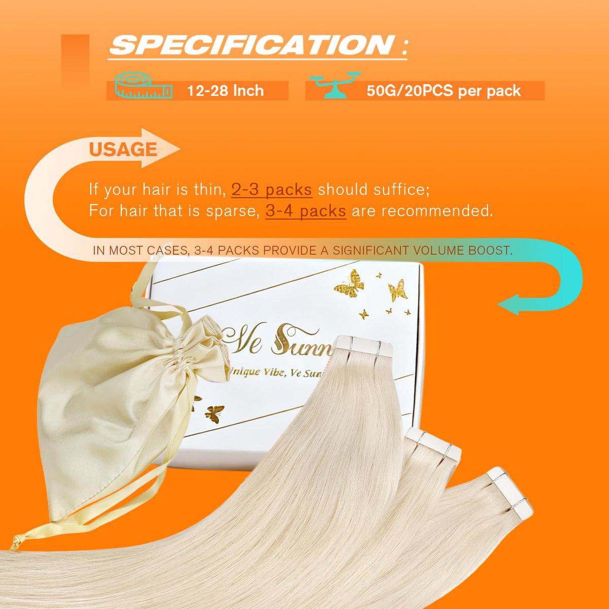 Application des extensions Sunny Hair sur cheveux naturels