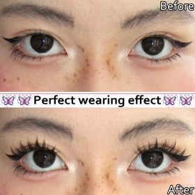 Application des faux cils manga Fyonas