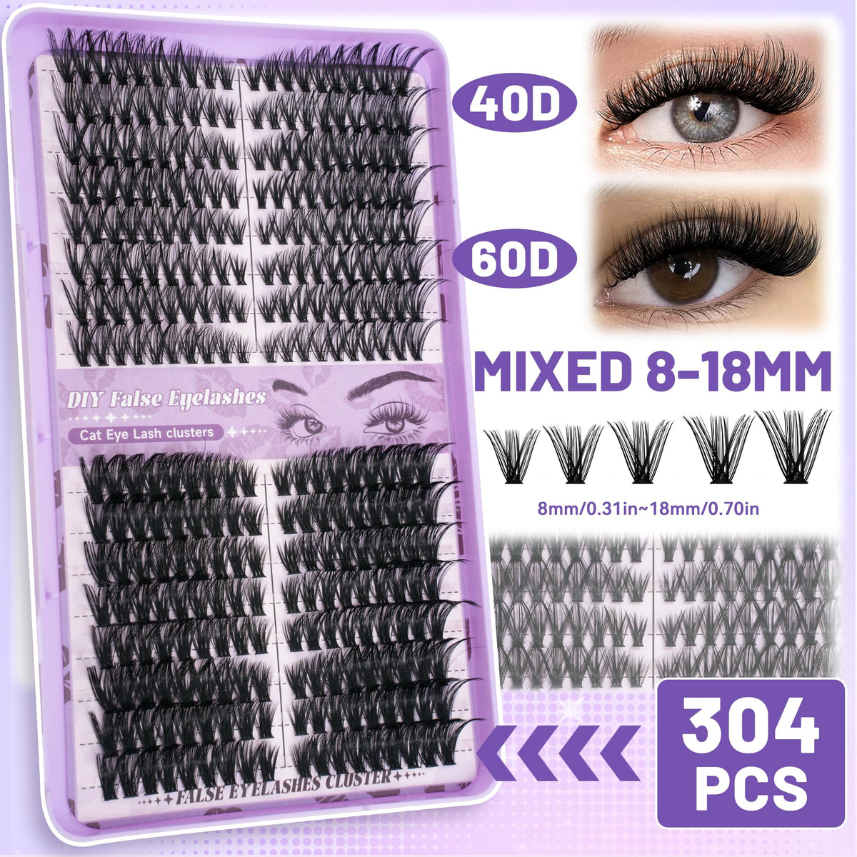 Application des faux cils QUAFFLY avec précision