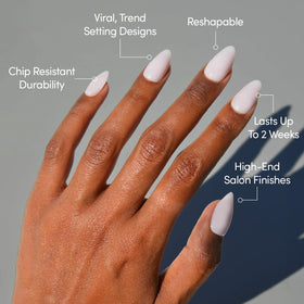 Application des faux ongles Glamnetic avec colle