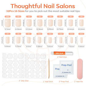 Application des faux ongles Modelones sur des mains