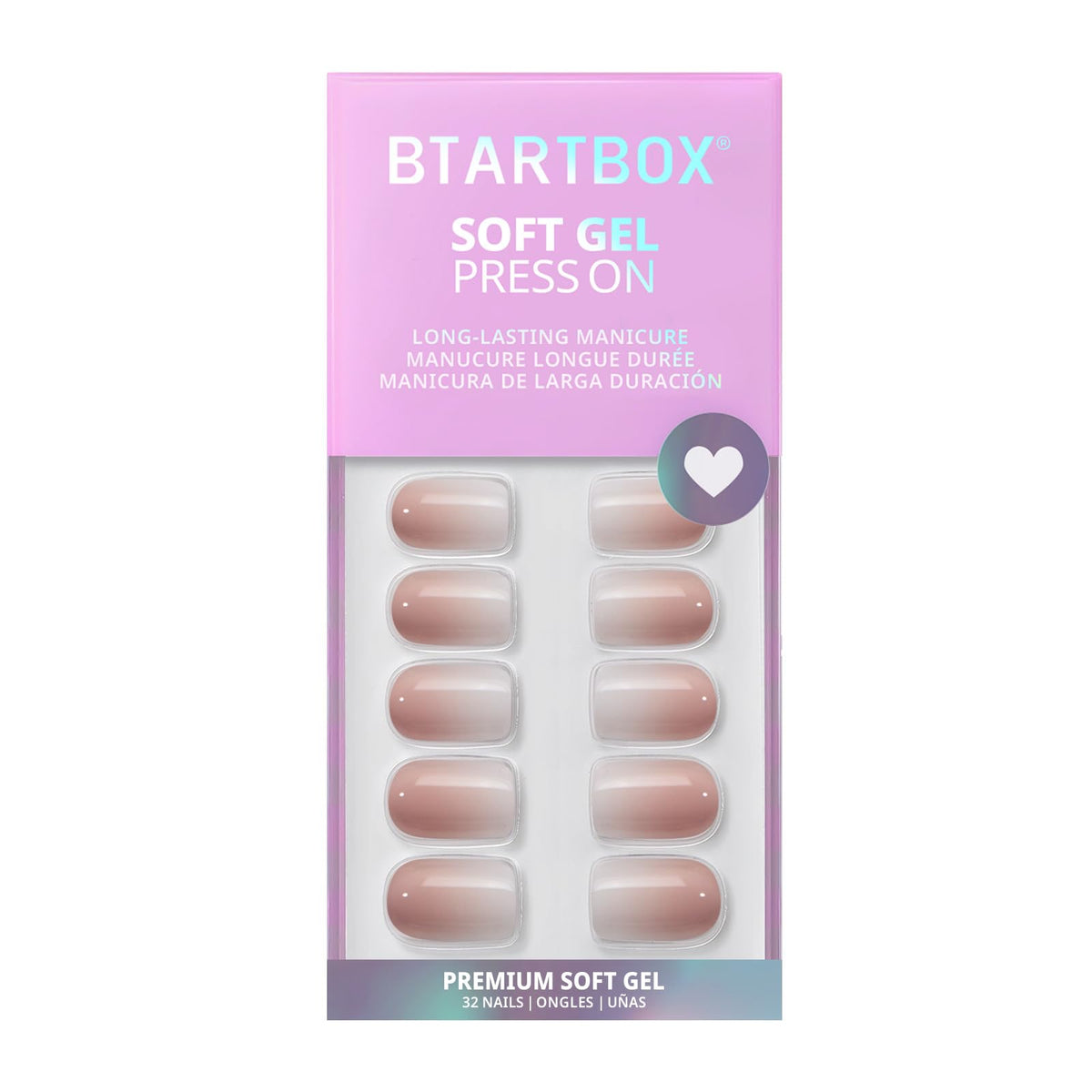 Application des faux ongles press-on BTArtbox sur des mains