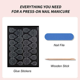 Application des faux ongles press on HPYFOI