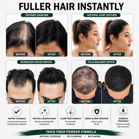 Application des fibres capillaires sur des cheveux fins