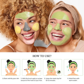 Application des masques SHVYOG sur le visage