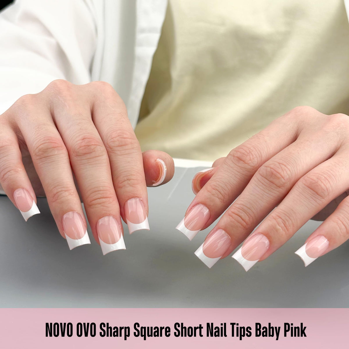 Application des Ongles Press-On NOVO OVO avec gel UV
