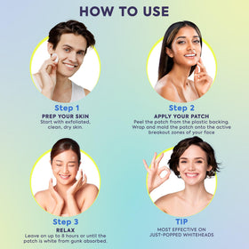 Application des patches LivaClean sur le visage