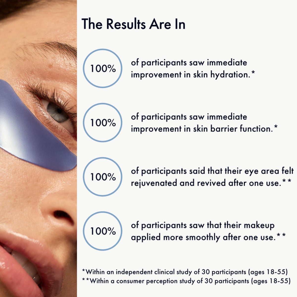 Application des patchs pour les yeux Jet Lag de Summer Fridays