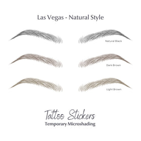 Application des tatouages sourcils Bliss and Beyond USA sur la peau