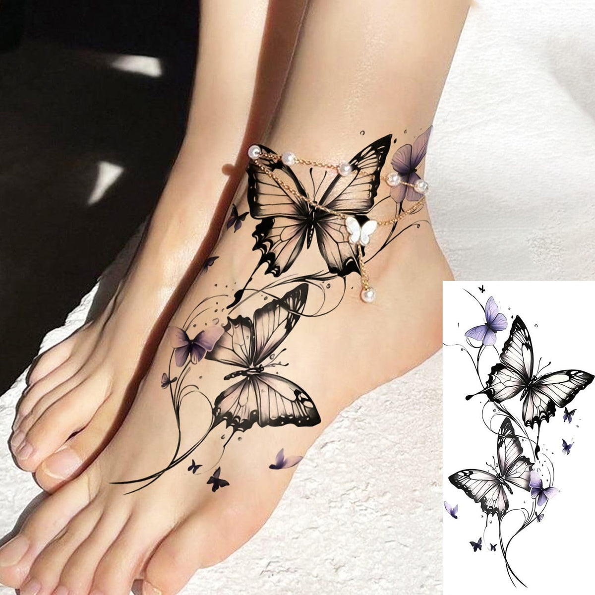 Application des tatouages temporaires sur les bras