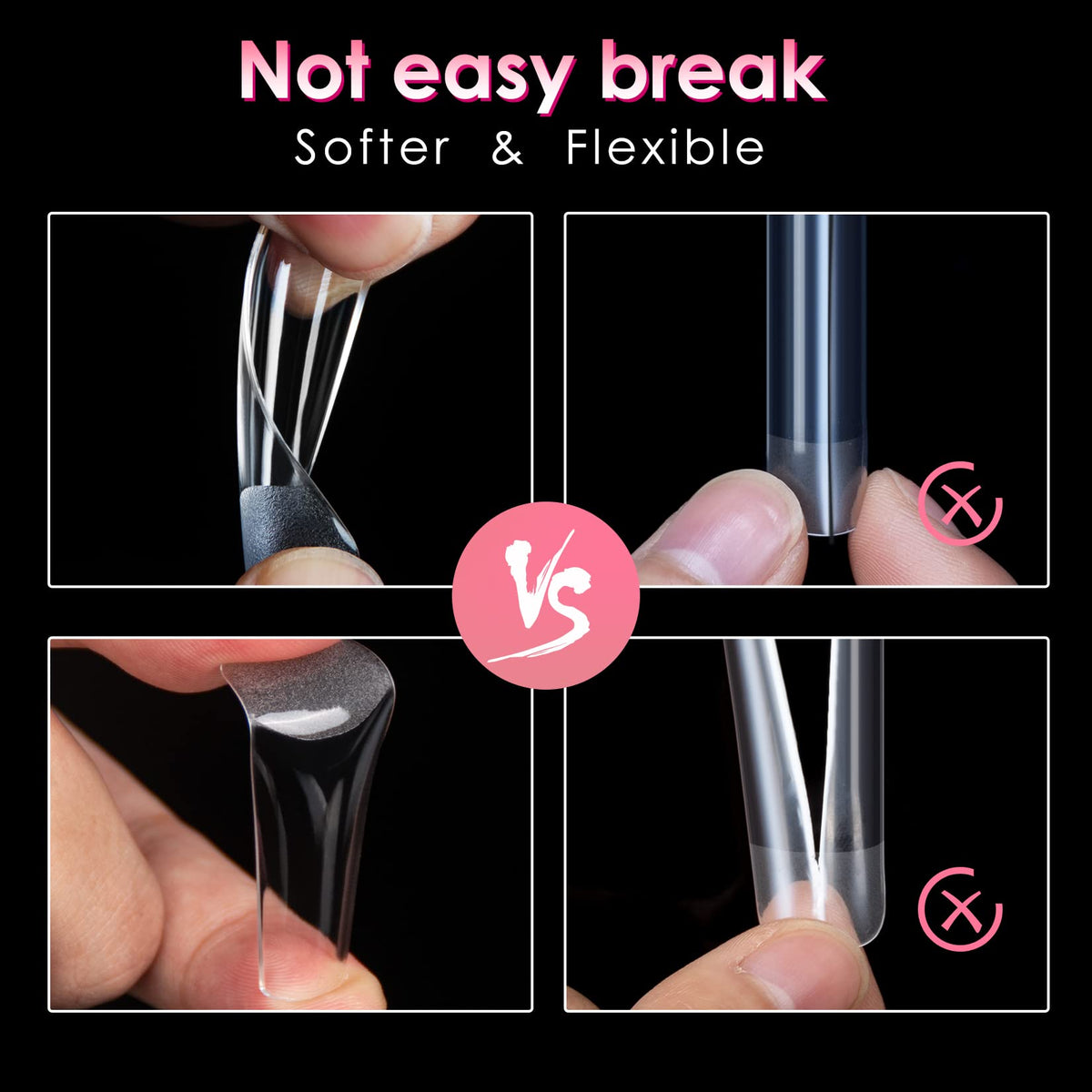 application des tips à ongles ranrose avec colle