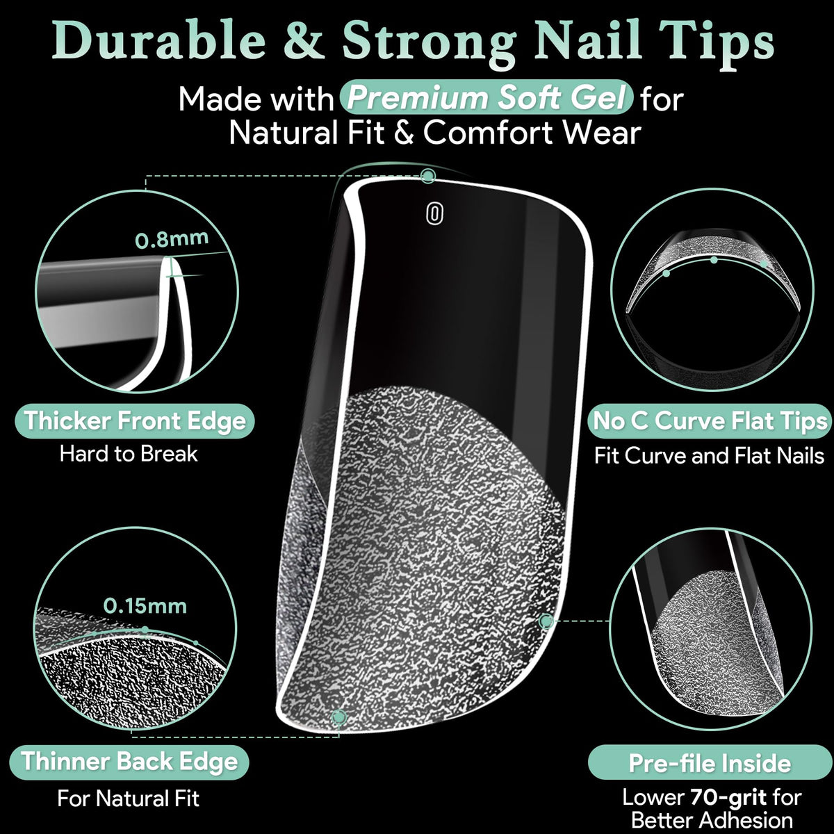 Application des tips d'ongles sur des ongles naturels