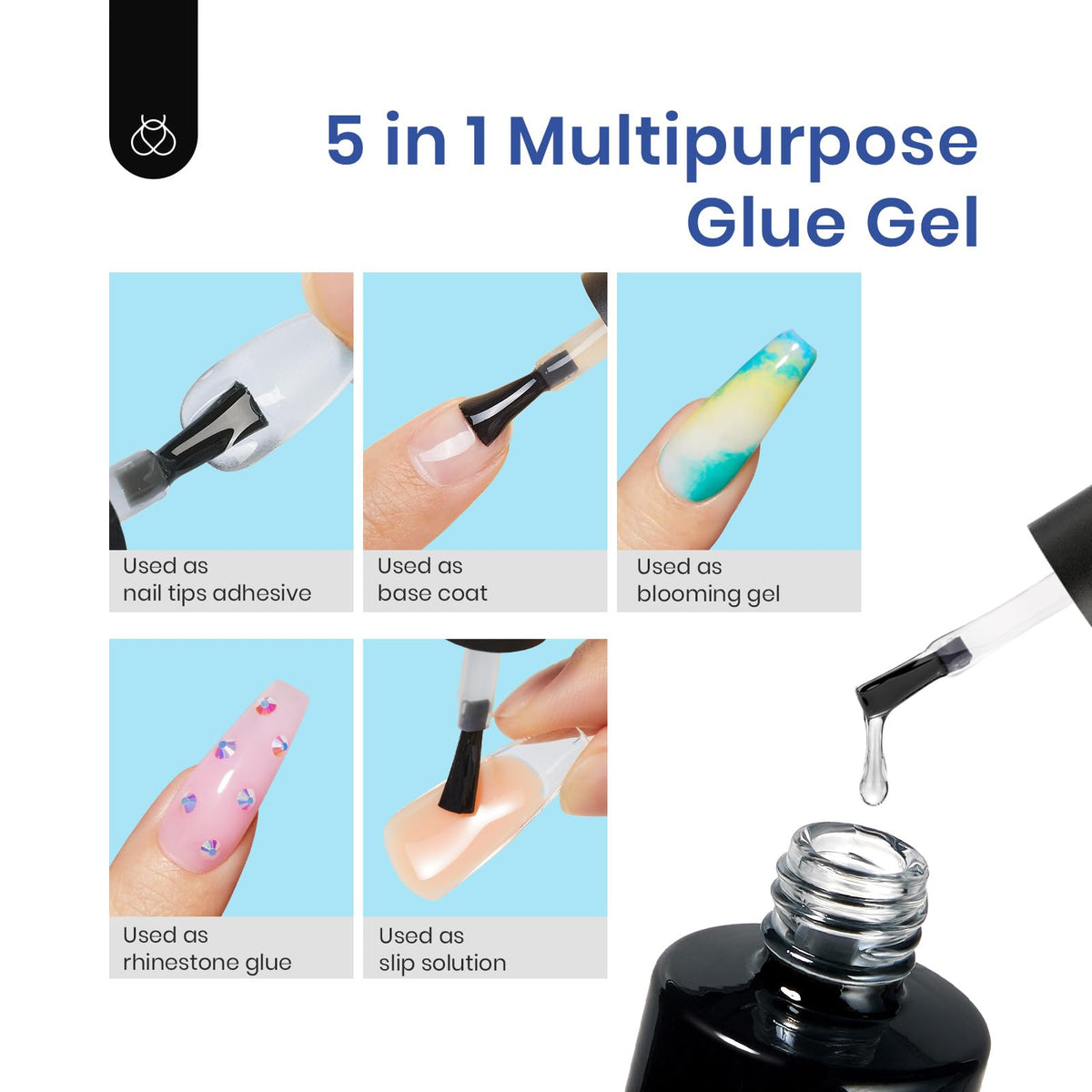 Application des tips sur les ongles avec le gel