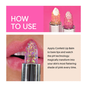 Application du Baume à Lèvres Confetti Lavande Winky Lux