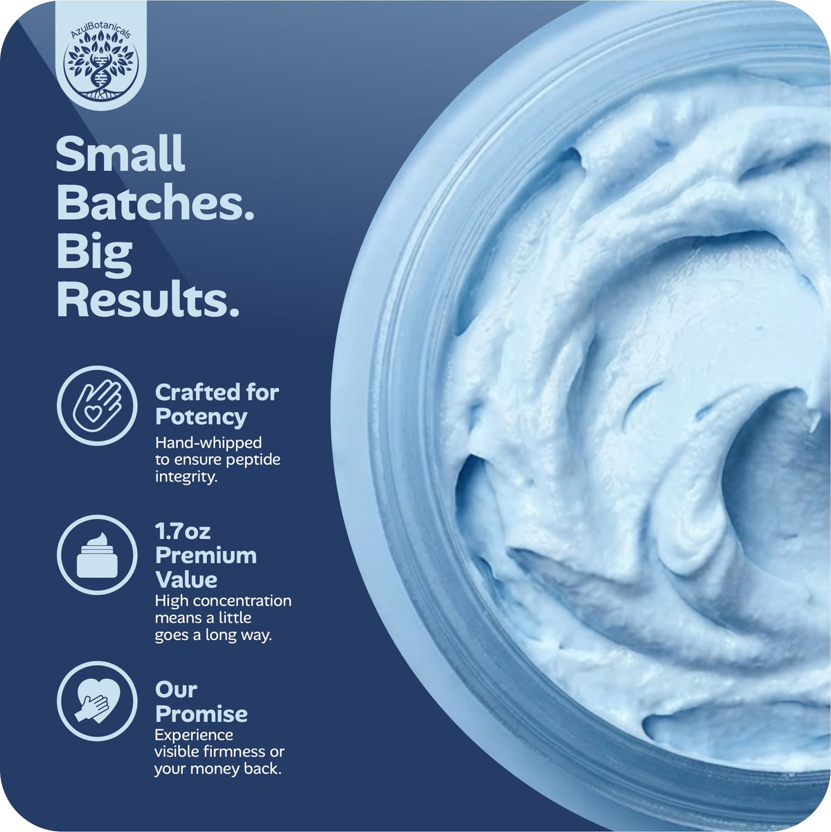 Application du baume AzulBotanicals sur les mains