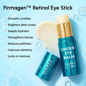 Application du baume MAREE sur le contour des yeux