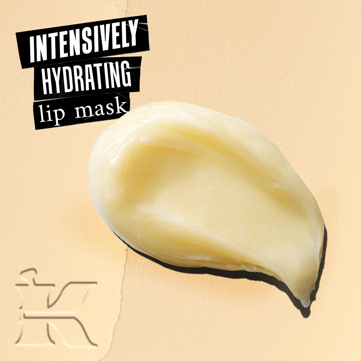 Application du Buttermask pour les lèvres sur des lèvres sèches