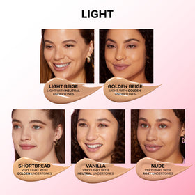 Application du concealer sur la main