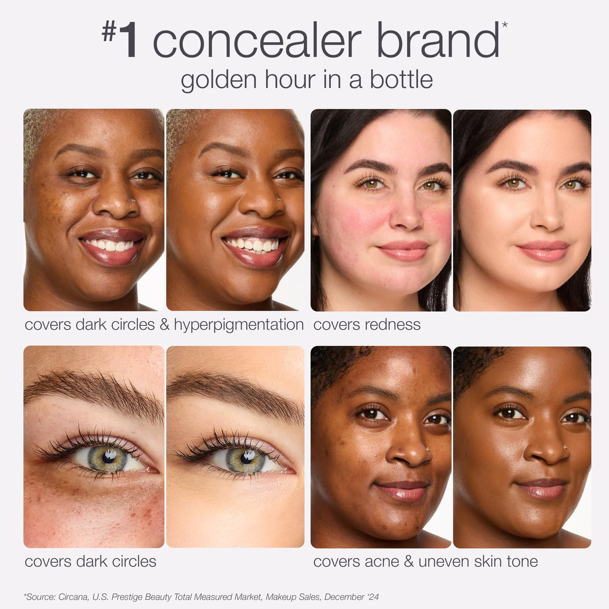 Application du concealer Tarte Shape Tape 57N sous les yeux