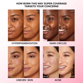 Application du concealer Too Faced sur la peau
