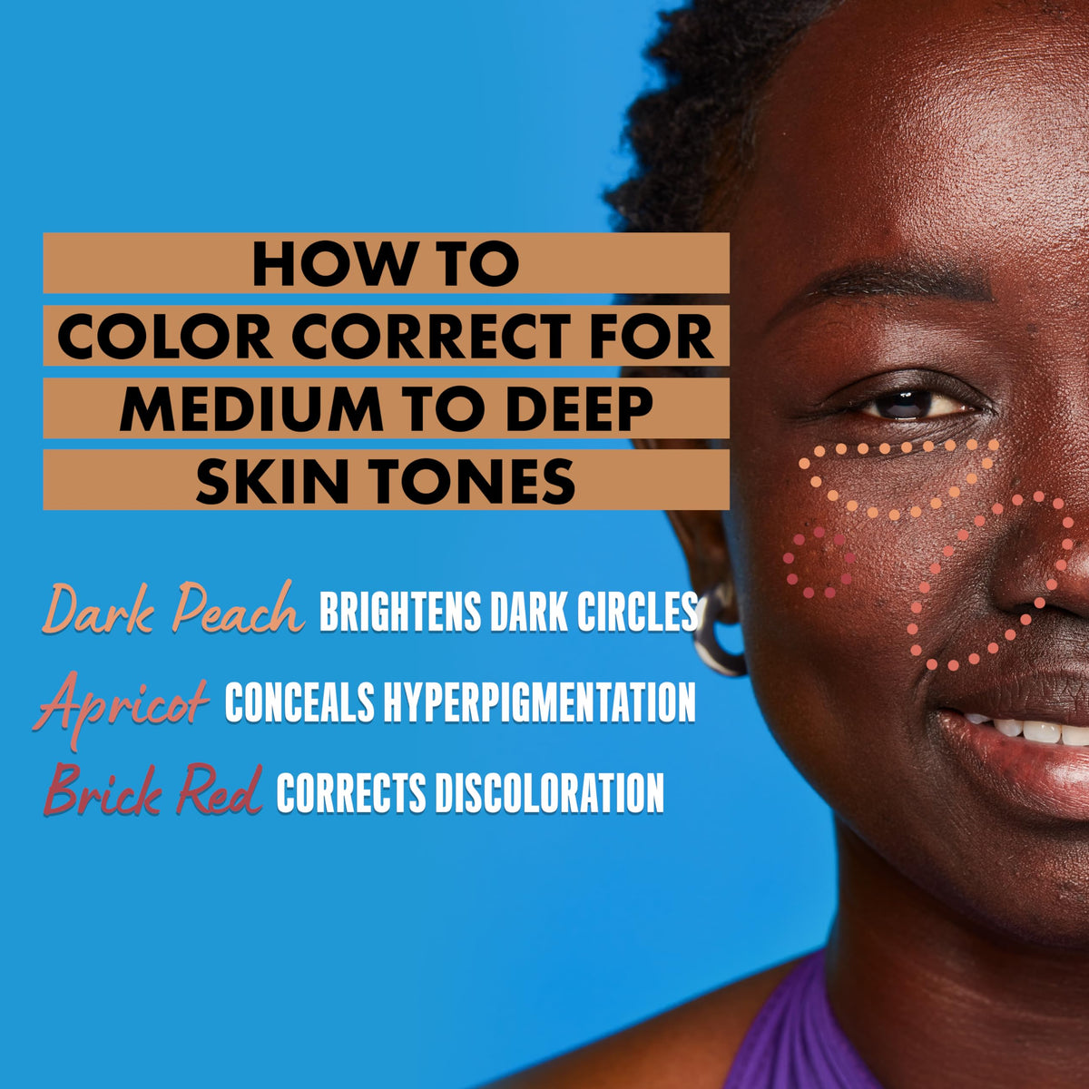 Application du correcteur NYX Pro Fix Stick sur la peau