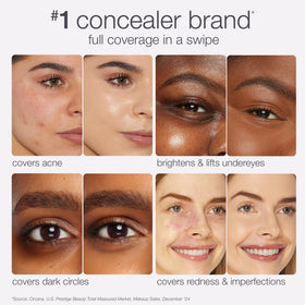 Application du correcteur Tarte Shape Tape sur le contour des yeux