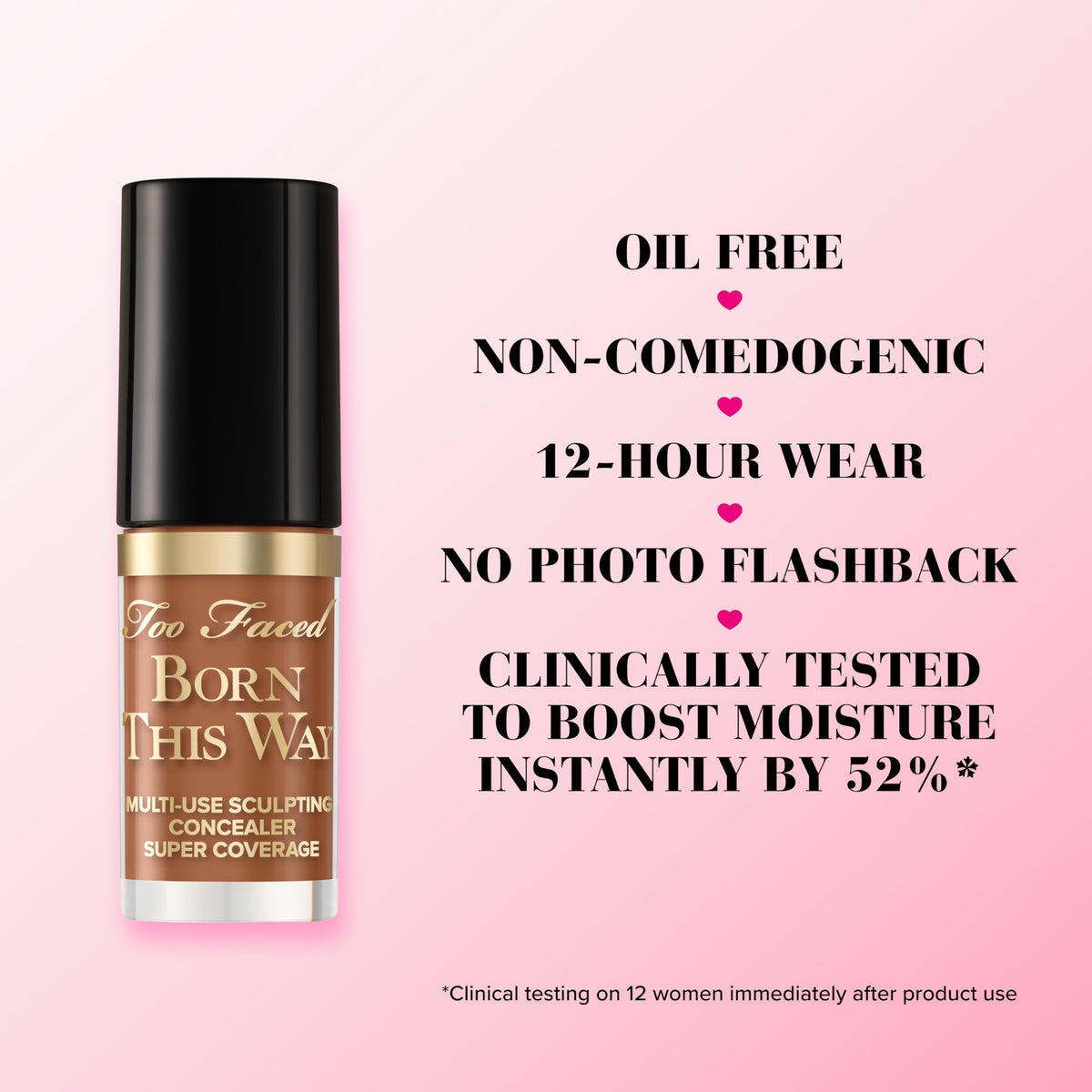 Application du correcteur Too Faced sur le visage