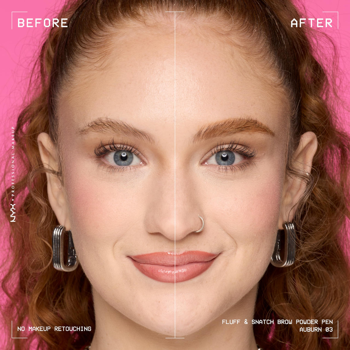 Application du crayon à sourcils NYX sur un sourcil