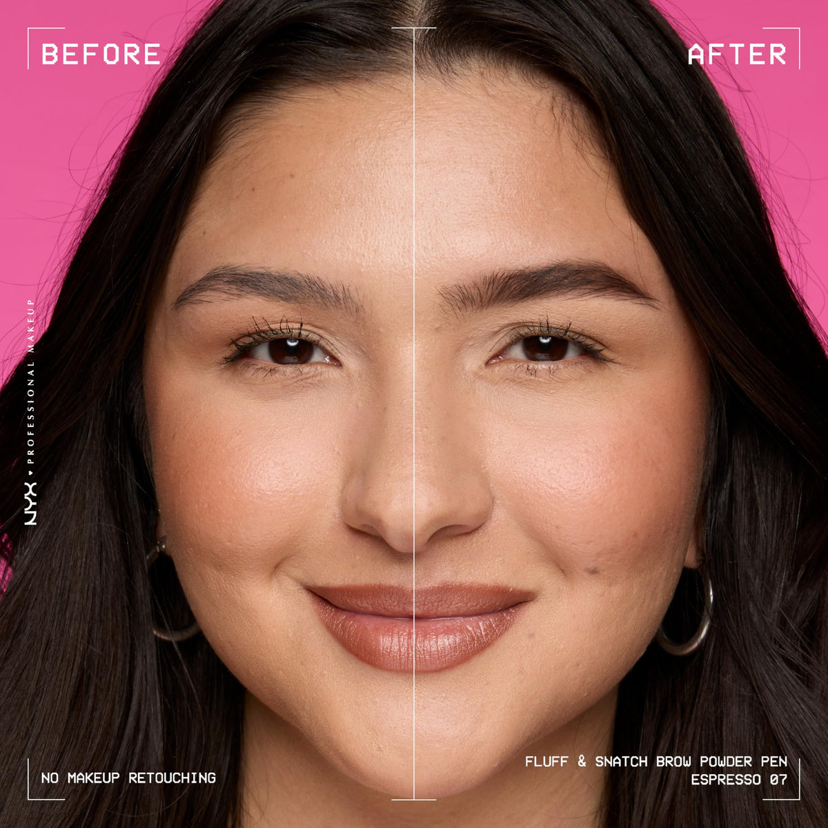 Application du crayon à sourcils NYX sur une main