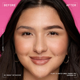 Application du crayon à sourcils NYX sur une main