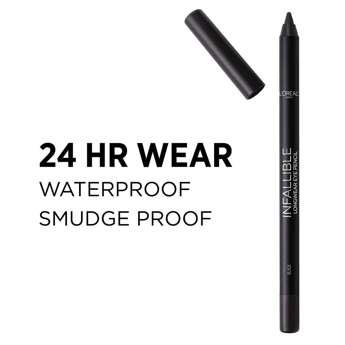 Application du crayon eyeliner sur la paupière supérieure