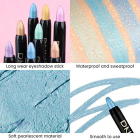 Application du crayon ombre à paupières sur l'œil