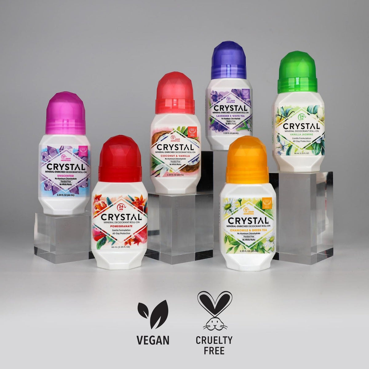 Application du Déodorant Roll-On Crystal Essence