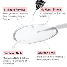 Application du dissolvant CurvLife sur un ongle