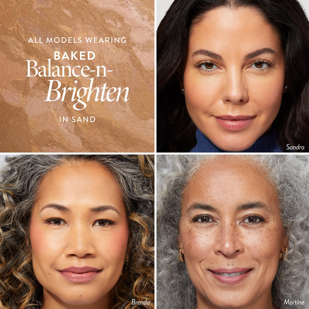 Application du fond de teint Baked Balance-N-Brighten avec pinceau Kabuki