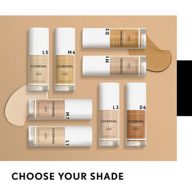 Application du fond de teint COVERGIRL truBlend sur le visage