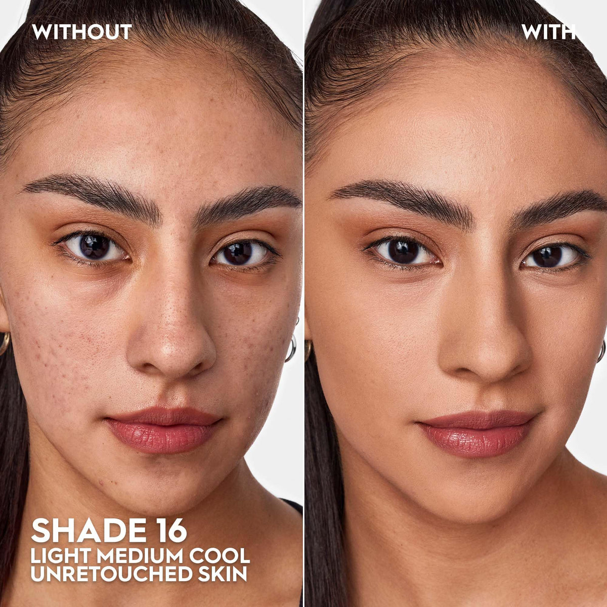 Application du fond de teint Face Bond sur la peau avec une éponge
