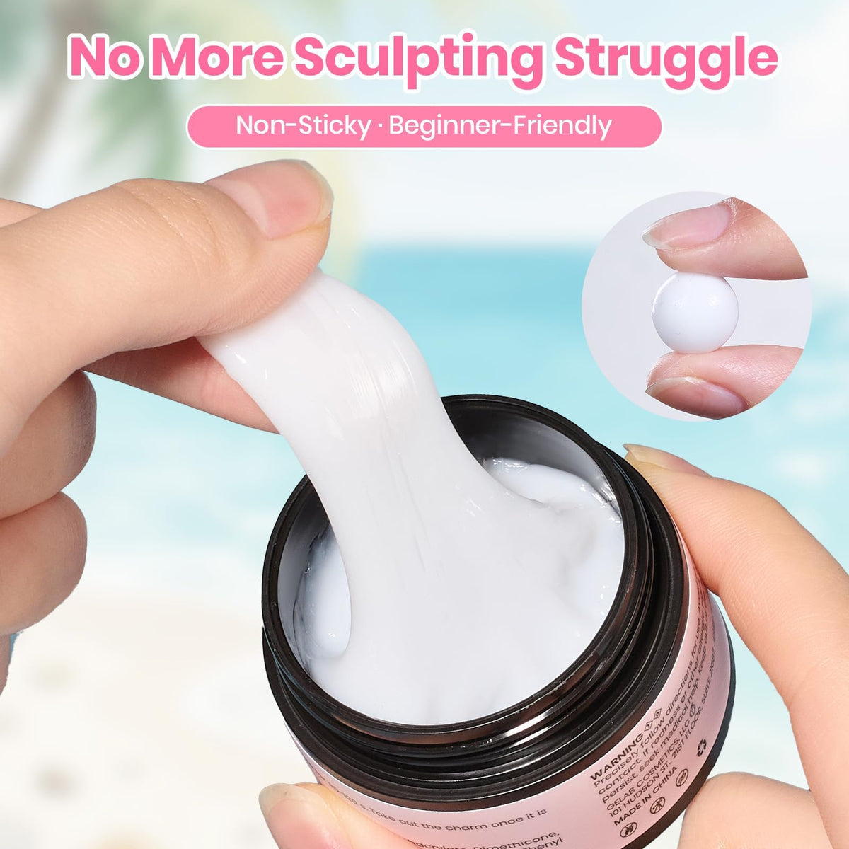 Application du gel 3D sur les ongles avec moules