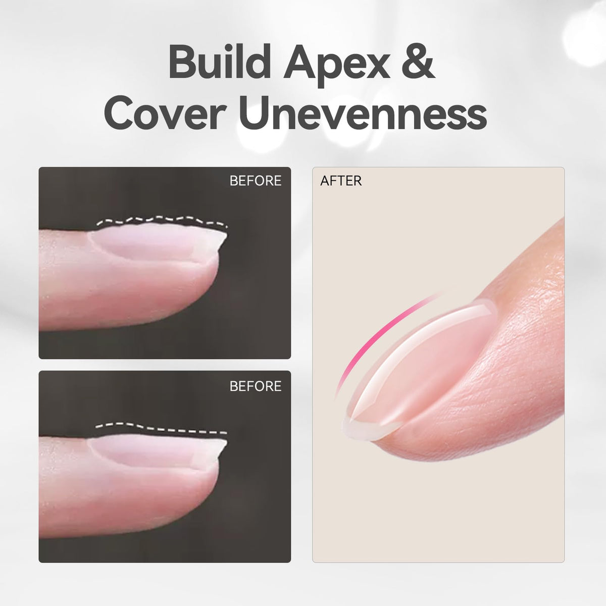 Application du gel à ongles Born Pretty sur des faux ongles