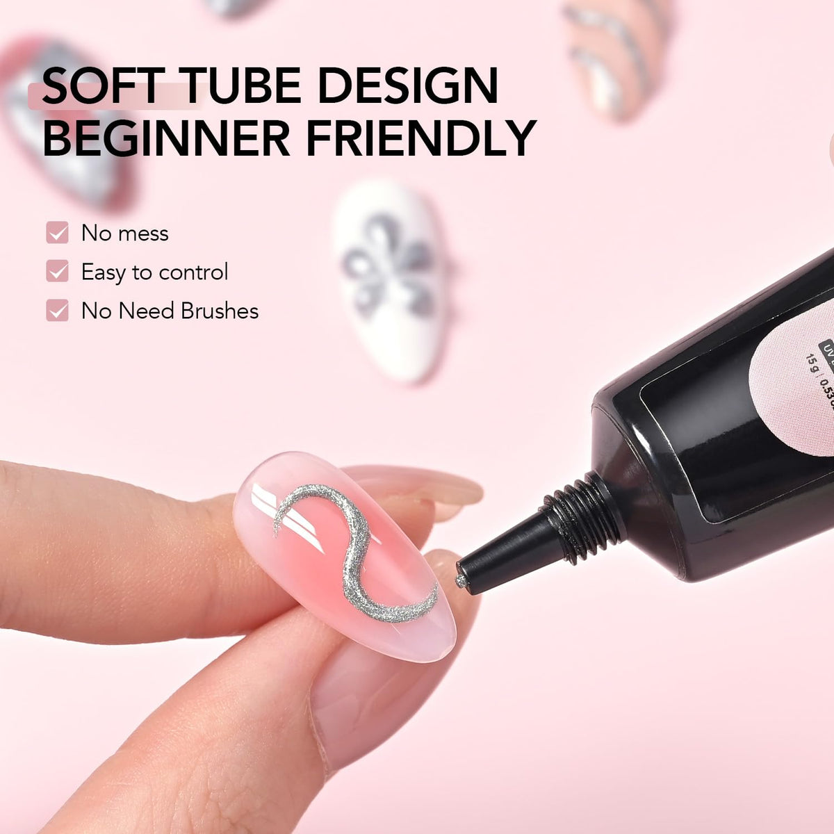 Application du gel à ongles GAOY sur des ongles