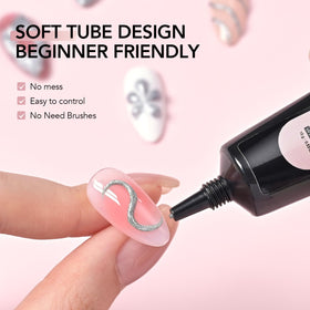 Application du gel à ongles GAOY sur des ongles