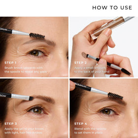 Application du gel à sourcils WUNDERBROW sur sourcils
