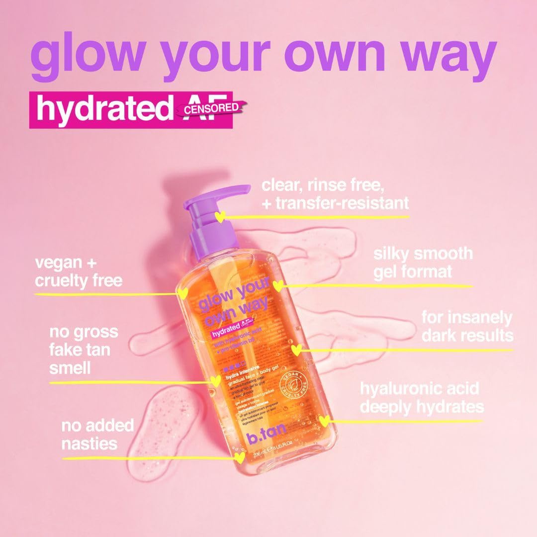 Application du gel auto-bronzant sur le bras