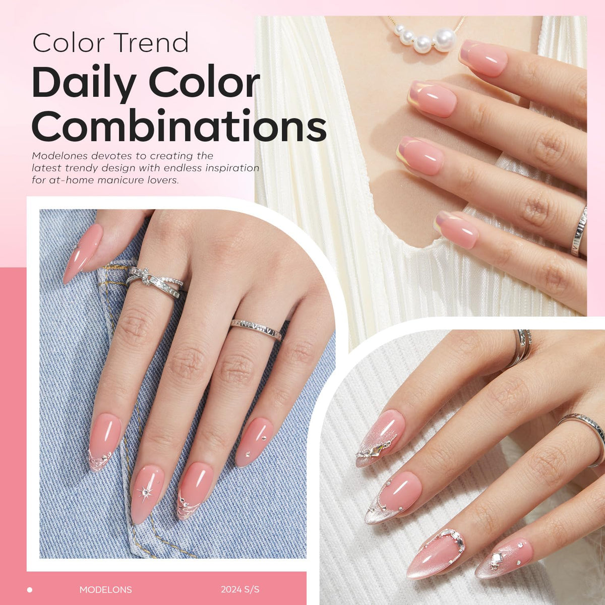 application du gel builder modelones sur des ongles