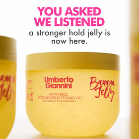 Application du Gel Coiffant Banana Jelly sur cheveux humides