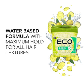 Application du Gel Coiffant Eco Style sur des cheveux