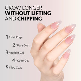 Application du gel constructeur GAOY sur des ongles